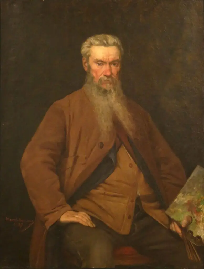 Expertise des œuvres de l'artiste et présentation de celui-ci, “Portrait de Hector Hanoteau” (1887) par Marcel Hanoteau