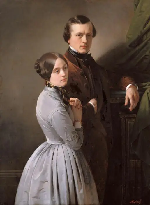 Expertise des œuvres de l'artiste et présentation de celui-ci, " Portrait d'Édouard et Juliette Dubufe” (1846) par Claude-Marie Dubufe