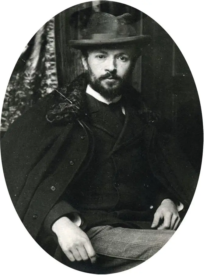 Expertise des œuvres de l'artiste et présentation de celui-ci, portrait photographique de l'artiste "Gaston Bussière” (1852-1928)