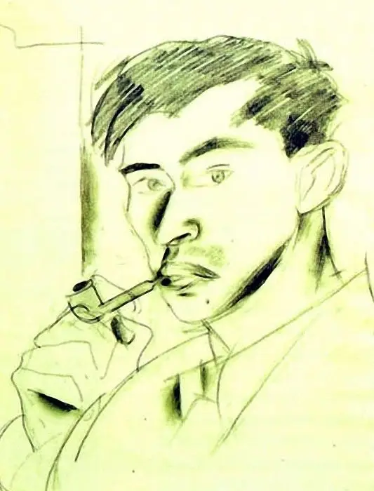 Expertise des œuvres de l'artiste et présentation de celui-ci, portrait de l'artiste "Jean Pougny"
