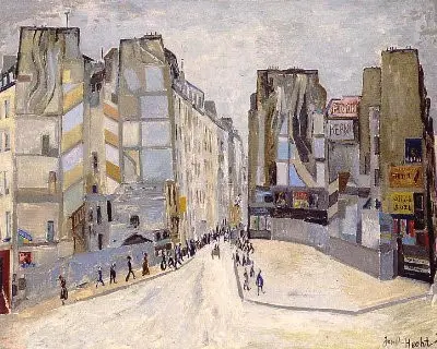 Expertise des œuvres de l'artiste et présentation de celui-ci, oeuvre "Rue de Noisy” de Józef Hecht (1891-1951)