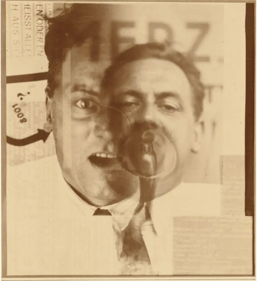 Expertise des œuvres de l'artiste et présentation de celui-ci, portrait photographique de l'artiste "Kurt Schwitters" par El Lissitzky (1925)