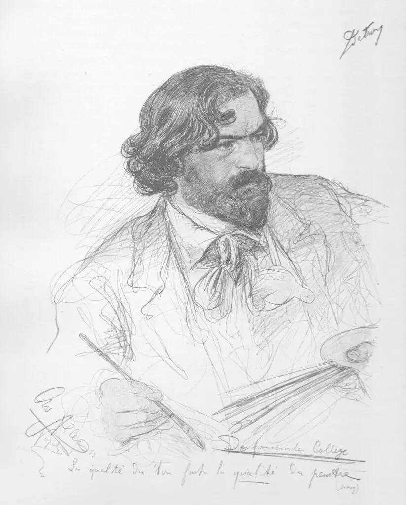Expertise des œuvres de l'artiste et présentation de celui-ci, portrait de l'artiste "Charles-Fernand de Condamy"