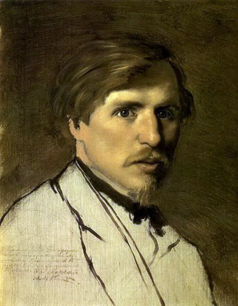 Expertise des œuvres de l'artiste et présentation de celui-ci, portrait de l'artiste "Illarion Prianishnikov "