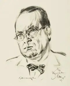 Expertise des œuvres de l'artiste et présentation de celui-ci, portrait de l'artiste "Willi Baumeister"