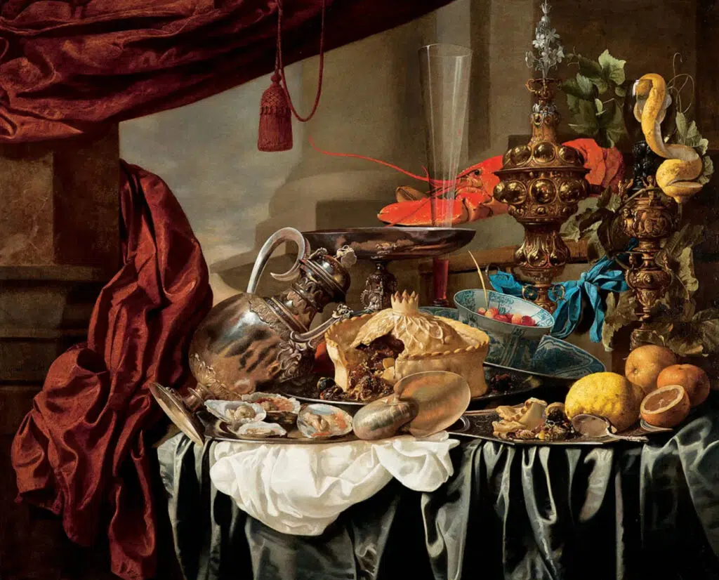 Expertise des œuvres de l'artiste "Carstian Luyckx"et présentation de celui-ci, oeuvre "Nature morte opulente"