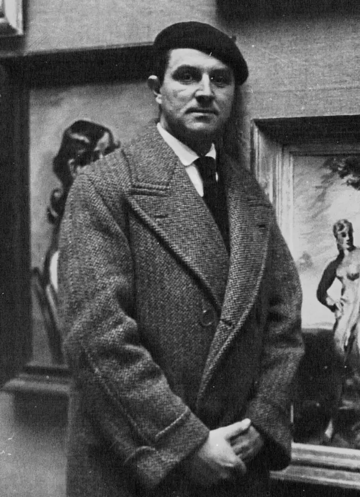 Expertise des œuvres de l'artiste et présentation de celui-ci, portrait photographique de l'artiste "Louis Latapie” photographie de l'agence de presse Meurisse