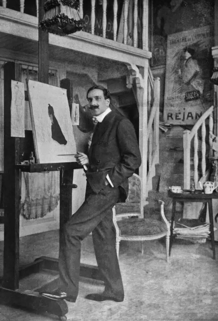 Expertise des œuvres de l'artiste et présentation de celui-ci, portrait photographique de l'artiste "Leonetto Cappiello”