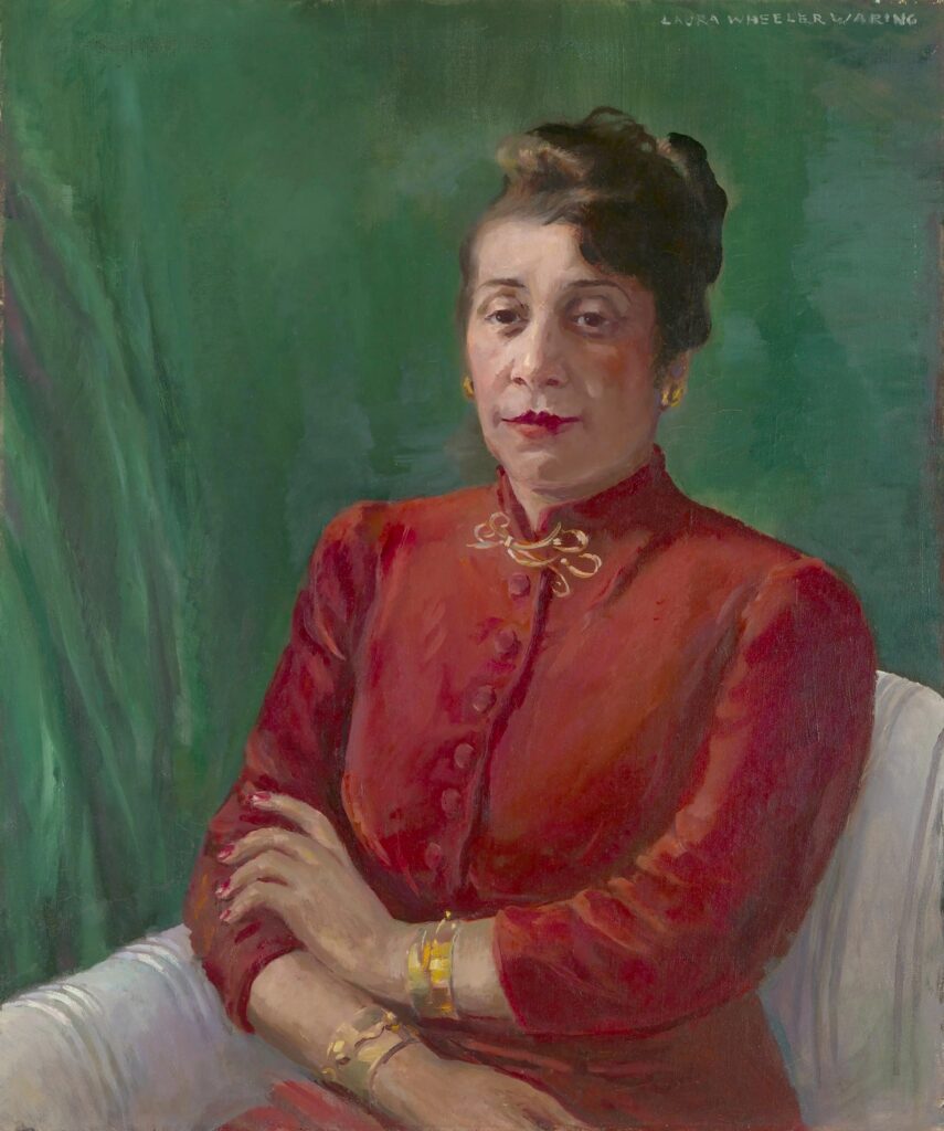 Expertise des œuvres de l'artiste et présentation de celui-ci, portrait de "Alma Woodsey Thomas"