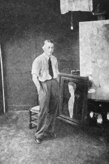 Expertise des œuvres de l'artiste et présentation de celui-ci, portrait photographique de l'artiste "Joseph Sima”