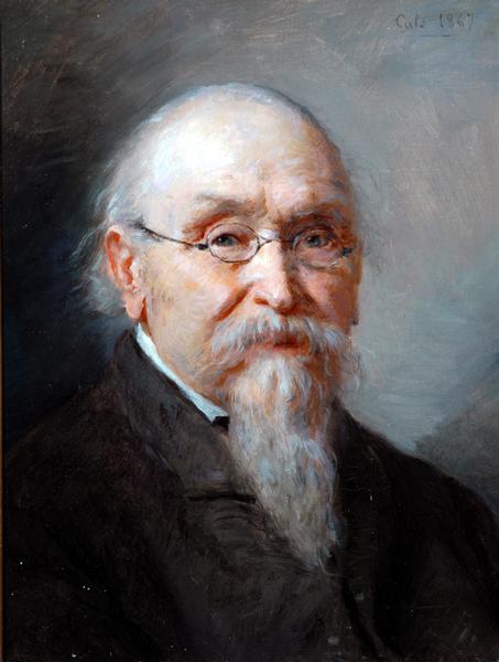 Expertise des œuvres de l'artiste et présentation de celui-ci, portrait de l'artiste "Karl Joseph Kuwasseg”.