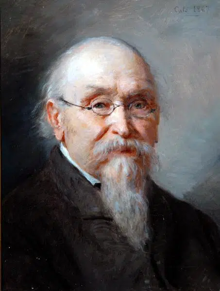 Expertise des œuvres de l'artiste et présentation de celui-ci, portrait de l'artiste "Karl Joseph Kuwasseg”.