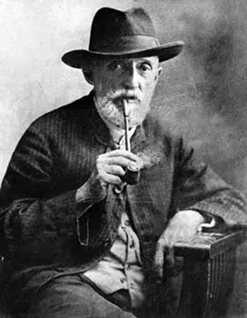 Expertise des œuvres de l'artiste et présentation de celui-ci, portrait photographique de l'artiste "Francisco Manuel Oller”