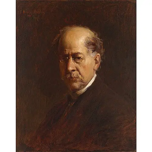 Expertise des œuvres de l'artiste et présentation de celui-ci, auportrait de "Henry Mosler” (1907), National Portrait Gallery