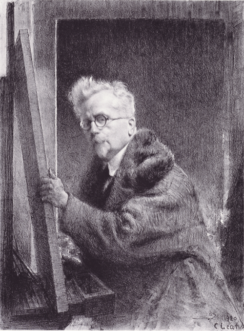 Expertise des œuvres de l'artiste et présentation de celui-ci, “Autoportrait” (1920) de l’artiste Charles Léandre