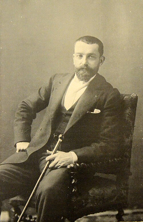 Expertise des œuvres de l'artiste et présentation de celui-ci, portrait photographique de l'artiste "Henri Gervex” (1902) par Pierre Petit