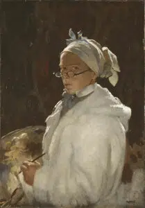 Expertise des œuvres de l'artiste et présentation de celui-ci, “Autoportrait aux lunettes” (1907) de l’artiste William Orpen (1878-1931)