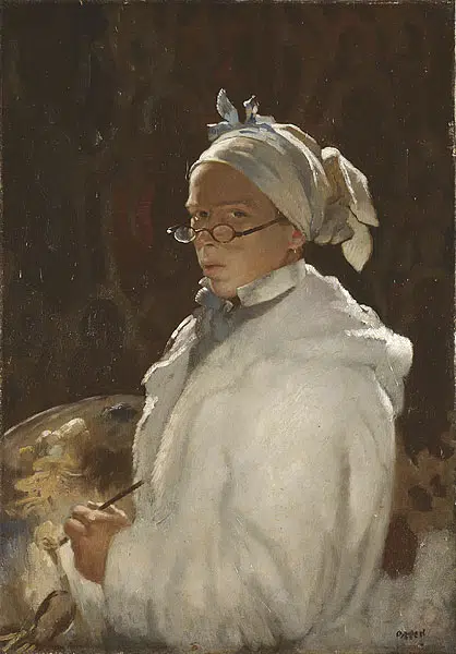 Expertise des œuvres de l'artiste et présentation de celui-ci, “Autoportrait aux lunettes” (1907) de l’artiste William Orpen (1878-1931)