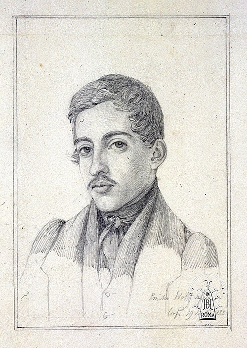 Expertise des œuvres de l'artiste et présentation de celui-ci, “Autoportrait” (1828) de Emil Wolff