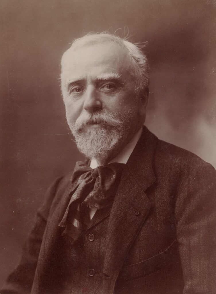 Expertise des œuvres de l'artiste et présentation de celui-ci, portrait photographique de l'artiste "Léon-Augustin Lhermitte”