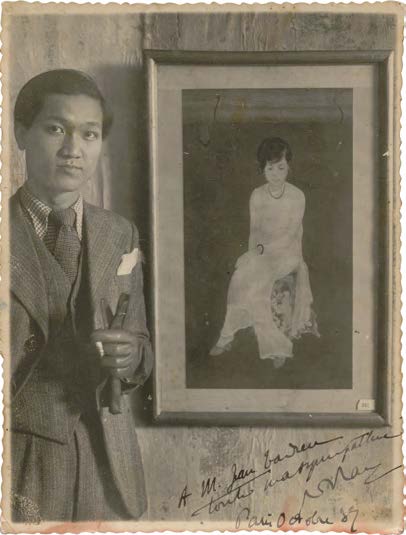Expertise des œuvres de l'artiste et présentation de celui-ci, portrait photographique de l'artiste "Tuong Lan Nguyen”