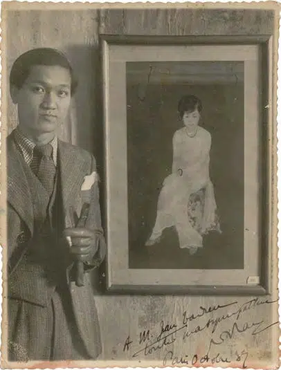 Expertise des œuvres de l'artiste et présentation de celui-ci, portrait photographique de l'artiste "Tuong Lan Nguyen”