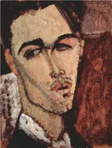 Expertise des œuvres de l'artiste et présentation de celui-ci, portrait de "Celso Lagar" par Amedeo Modigliani, (1915), Jérusalem, musée d'Israël.