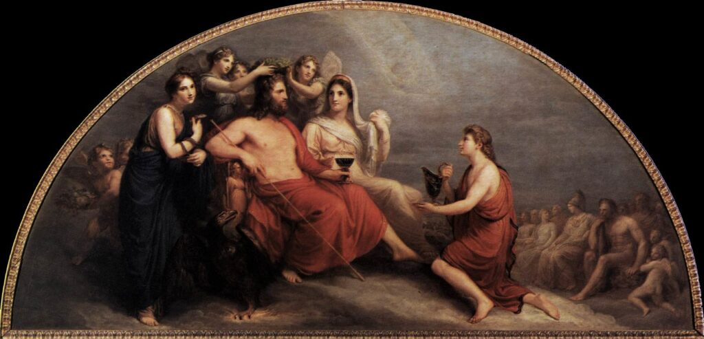 Expertise des œuvres de l'artiste "Andrea I Appiani" et présentation de celui-ci, oeuvre "The Olympus"