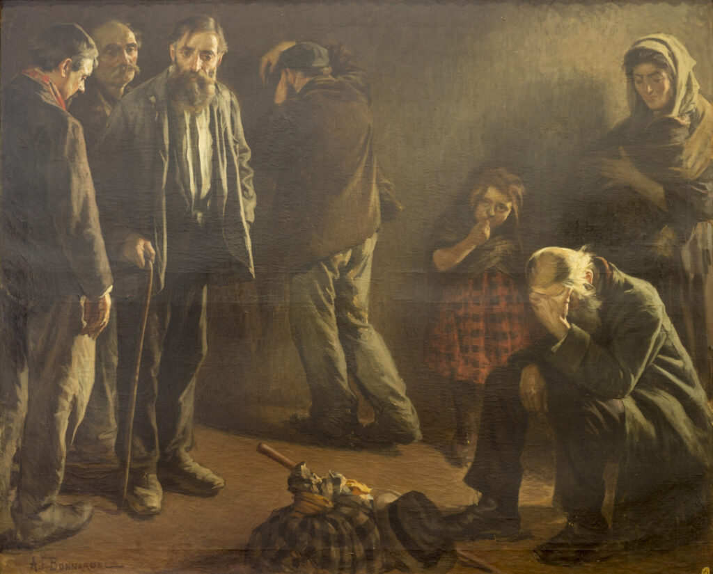 Expertise des œuvres de l'artiste "Alexandre-François Bonnardel" et présentation de celui-ci, oeuvre "Les Exilés (1916), musée des beaux-arts de Lyon."