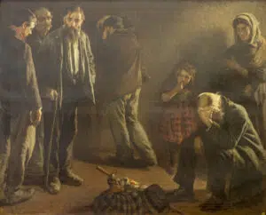 Expertise des œuvres de l'artiste "Alexandre-François Bonnardel" et présentation de celui-ci, oeuvre "Les Exilés (1916), musée des beaux-arts de Lyon."