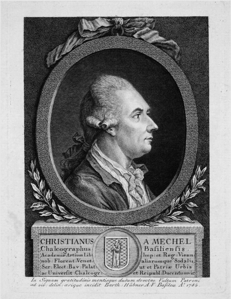 Expertise des œuExpertise des œuvres de l'artiste et présentation de celui-ci, portrait de l'artiste "Chrétien de Mechel", legende de l'image : "Christian von Mechel (Bartholomäus Hübner), 1784)"vres de l'artiste et présentation de celui-ci, portrait de l'artiste "Chrétien de Mechel"