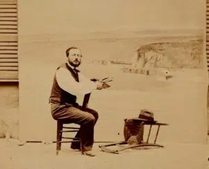 Expertise des œuvres de l'artiste et présentation de celui-ci, “Autoportrait photographique, vers 1890 de Gabriel Loppé