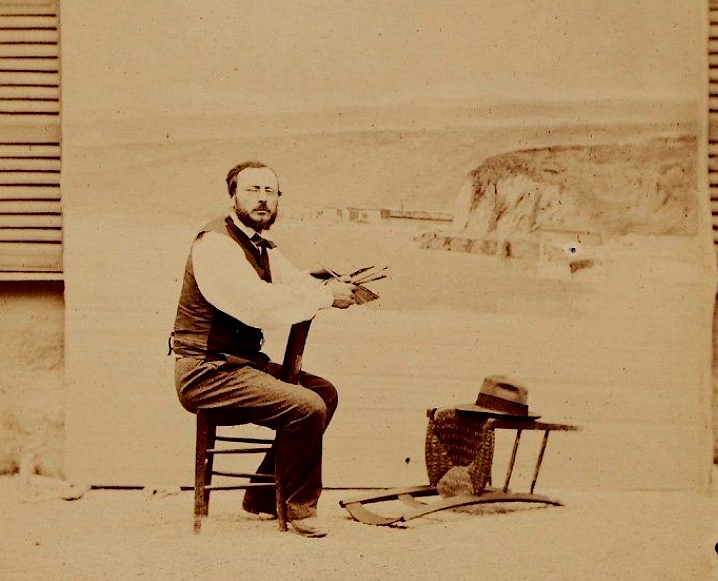 Expertise des œuvres de l'artiste et présentation de celui-ci, “Autoportrait photographique, vers 1890 de Gabriel Loppé