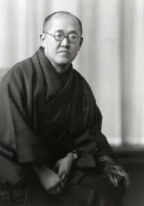 Expertise des œuvres de l'artiste et présentation de celui-ci, portrait photographique de l'artiste "Kawase Hasui, 1939”