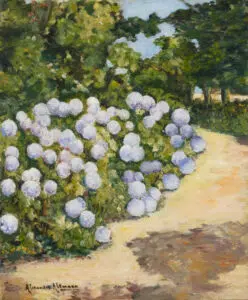 Expertise des œuvres de l'artiste "Alexandre Altmann" et présentation de celui-ci Buisson d'hortensias, vers 1910