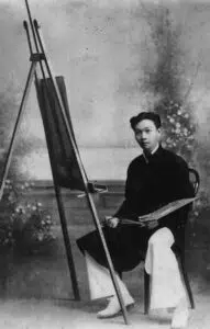 Expertise des œuvres de l'artiste et présentation de celui-ci, portrait de l'artiste "Nguyen Nam Son"