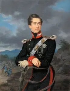 Expertise des œuvres de l'artiste " Franz Napoleon Heigel" et présentation de celui-ci, oeuvre : Portrait of Duke Maximilian von Leuchtenburg, 1836