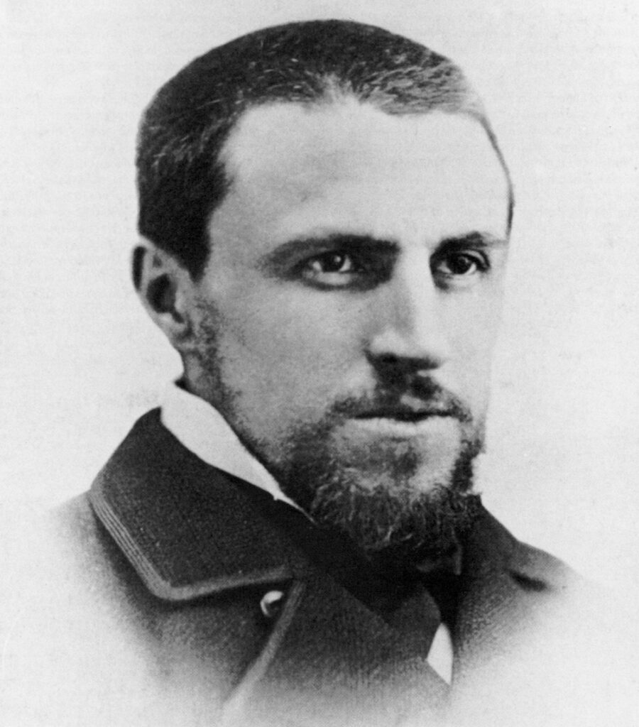 Expertise des œuvres de l'artiste et présentation de celui-ci, portrait photographique de l'artiste "Gustave Caillebotte"