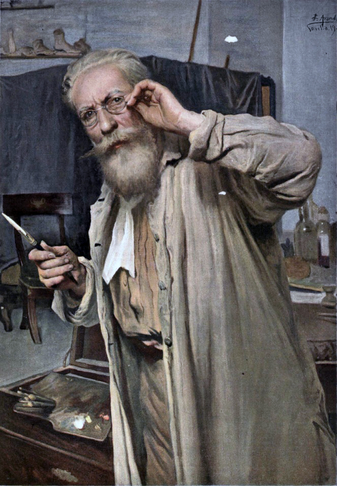 Expertise des œuvres de l'artiste et présentation de celui-ci, portrait de l'artiste "José Jimenez Aranda”