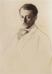 L'artiste Eugène Lanceray par l'artiste Konstantin Somov