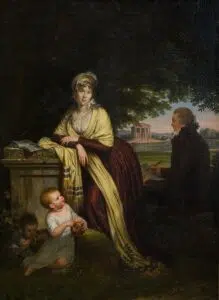 Expertise et estimation par Fabien Robaldo. Autoportrait de Louis Gauffier avec son épouse, l'artiste-peintre Pauline Chatillon et leurs deux enfants, Louis et Faustine
