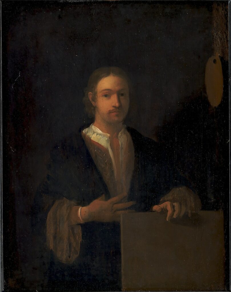 Autoportrait, Charles Alphonse Dufresnoy . Expertise des œuvres de l'artiste et présentation de celui-ci