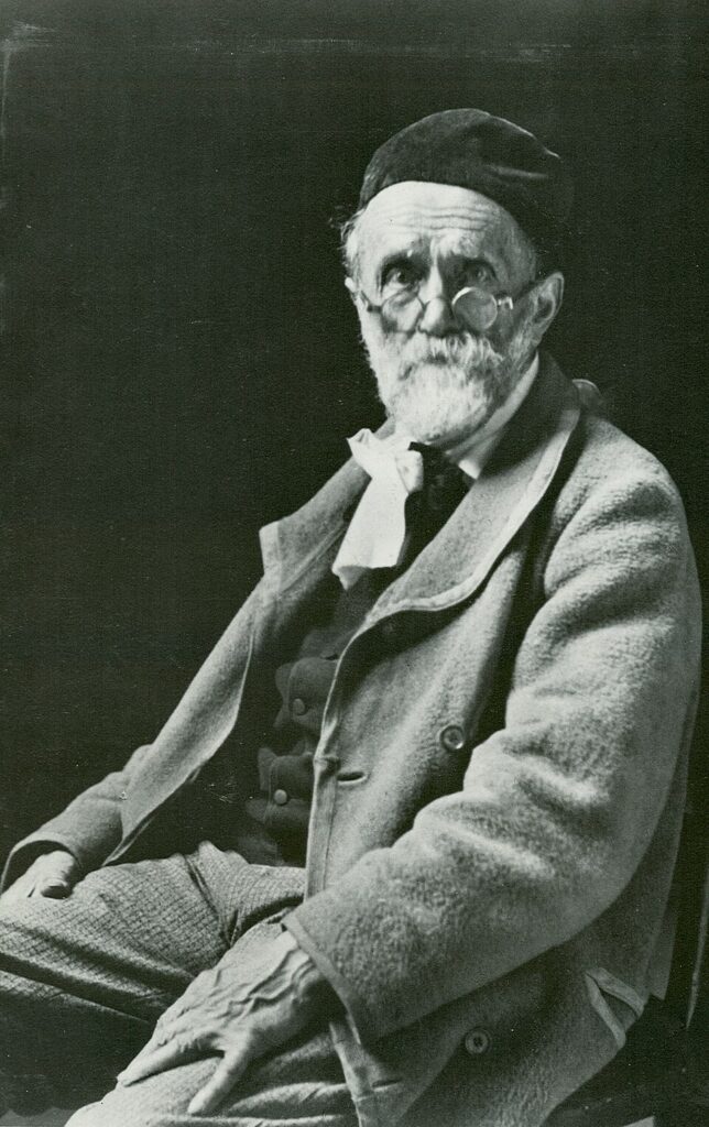 Expertise des œuvres de l'artiste et présentation de celui-ci, portrait photographique de l'artiste "Albert Anker"