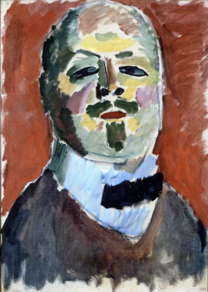 Expertise et estimation par le cabinet Robaldo. présentation de l'artiste : Autoportrait d'Alexej von Jawlensky (1905)