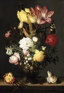 Expertise des œuvres de l'artiste "Ambrosius II Bosschaert" et présentation de celui-ci : Nature morte
