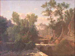 Expertise des œuvres de l'artiste "Joseph Contini" et présentation de celui-ci, oeuvre "Point de vue sur Auribeau-sur-Siagne", Musée de la Castre, Cannes