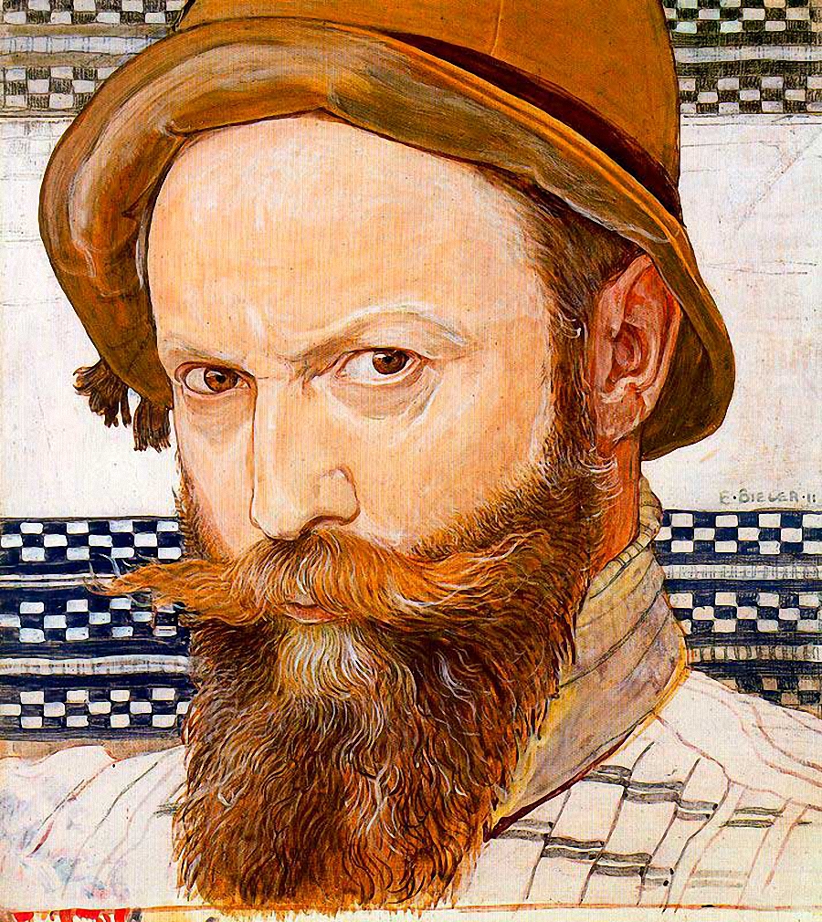 Autoportrait, 1911 de Ernest Biéler. Expertise des œuvres de l'artiste et présentation de celui-ci