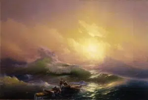 Expertise et estimation par Fabien Robaldo. portrait de l'artiste : Ivan Aïvazovski "La Neuvième Vague"