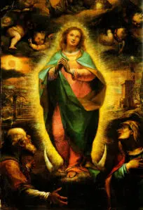 Expertise des œuvres de l'artiste "Lodovico Cigoli" et présentation de celui-ci, oeuvre "L'Immaculée Conception écrasant le Croissant de lune"