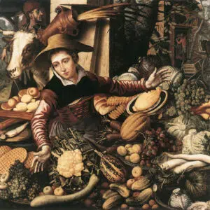 Expertise et estimation par Fabien Robaldo. portrait de l'artiste : Pieter Aertsen "Vendeuse de légumes"
